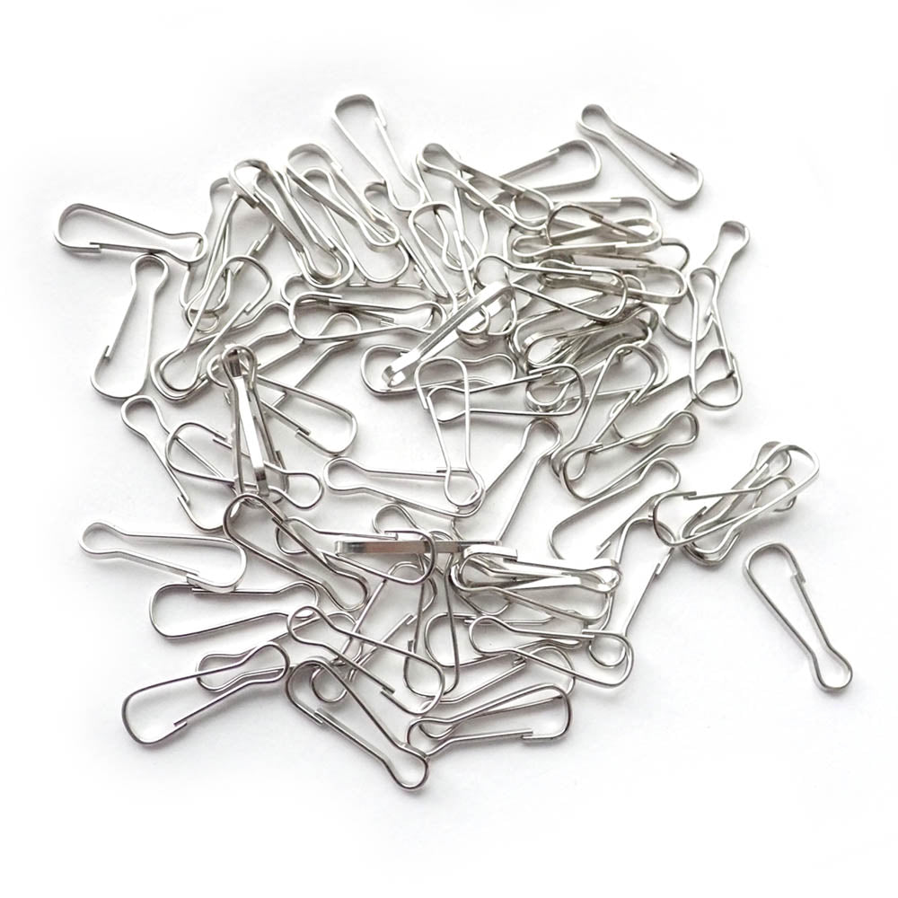 Metal Lanyard Hooks, 23mm (1"), 72 pieces
