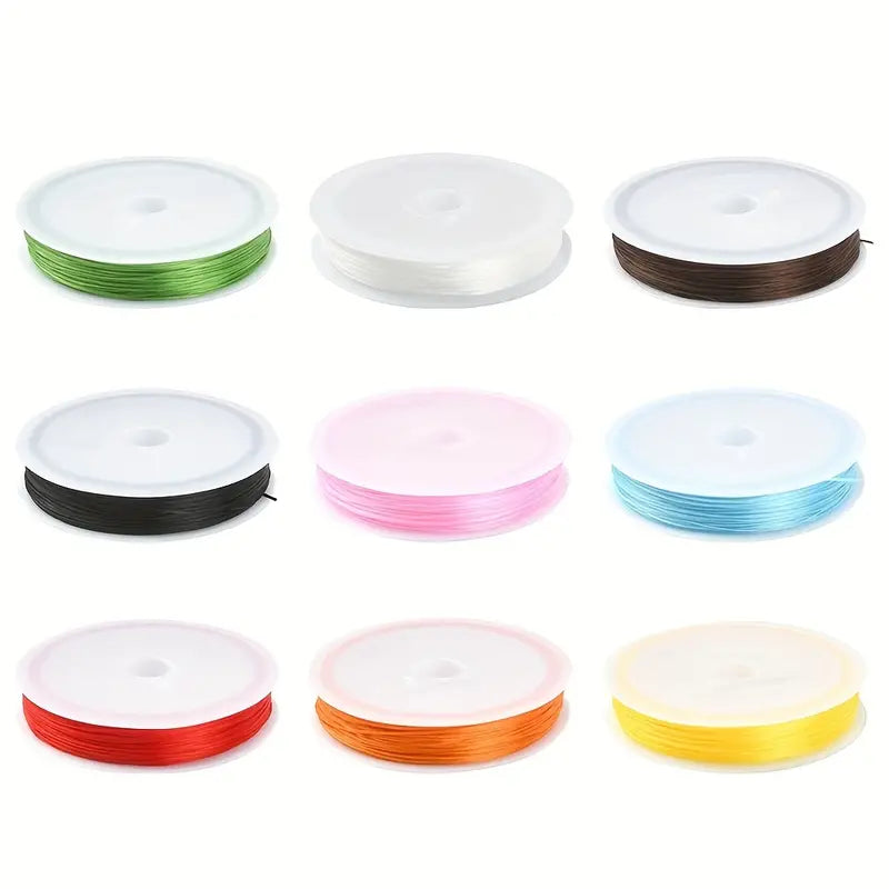 Jewelry Stretch Cord, 1mm wide, 50ft, One Spool, Random Color