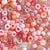 pony bead mix of different shades of pink and coral 