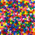 Rainbow Sprinkles Multicolor Mix Plastic Pony Beads 6 x 9mm, 1000 beads