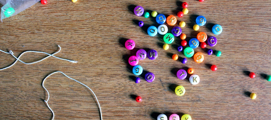 alphabet beads for making inspirational bracelets