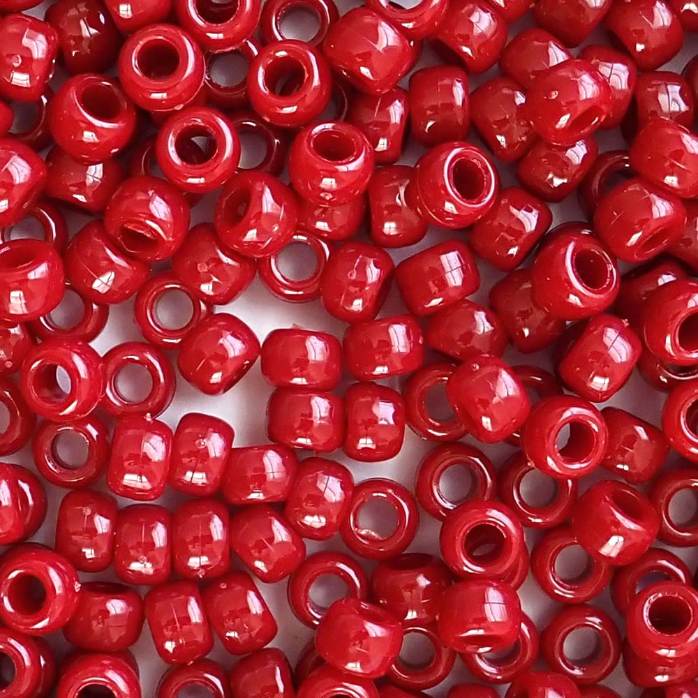 Red, Maroon &amp; Burgundy Pony Beads