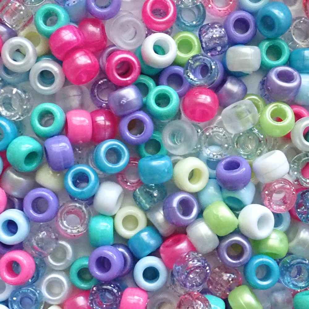Pony Beads in Princess Colors