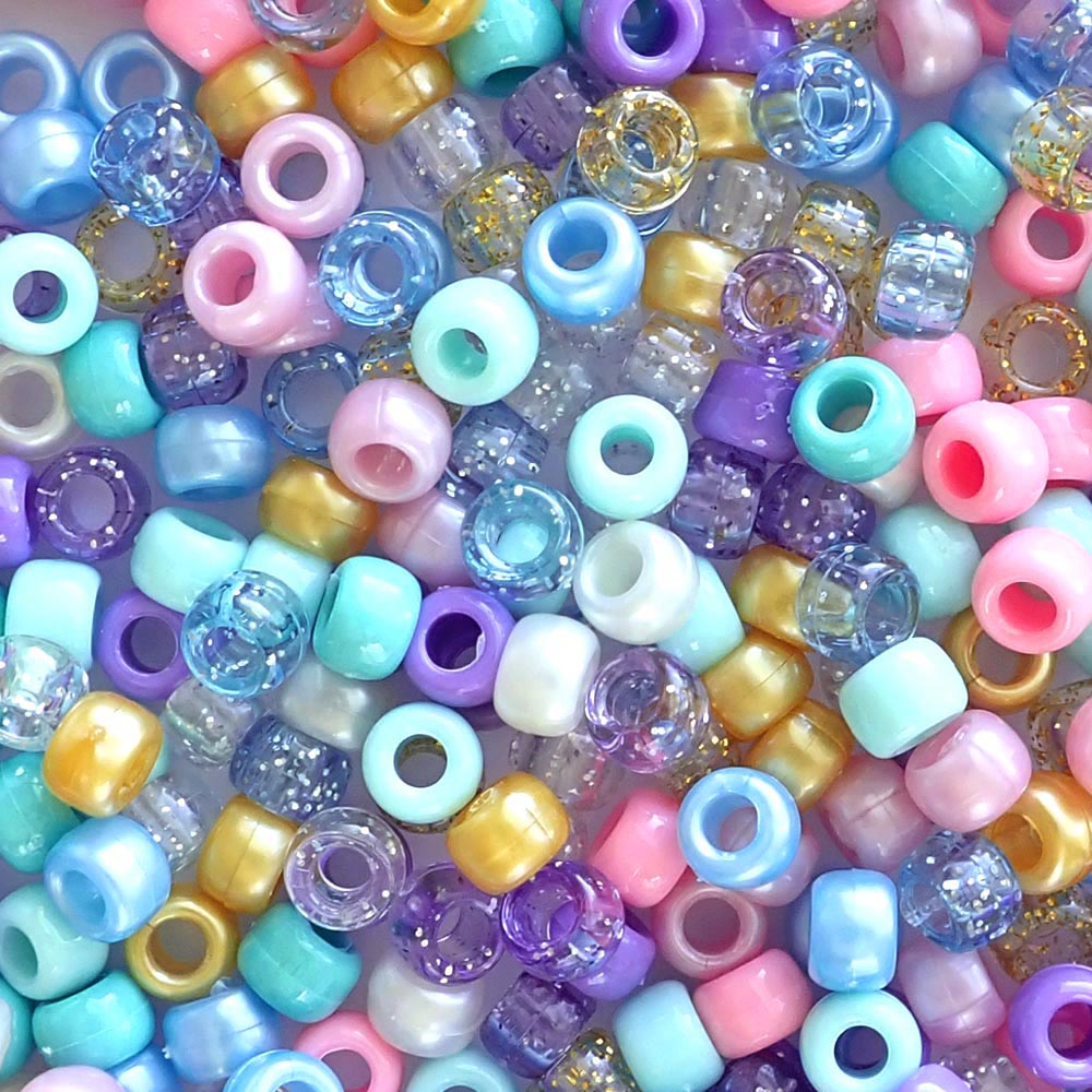 Pony Beads in Princess Colors