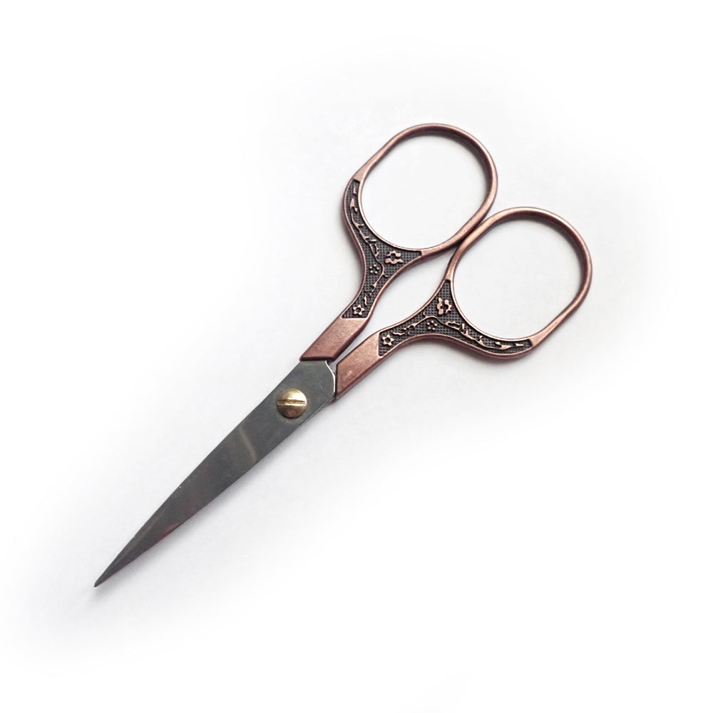 Vintage Style Antique Copper Craft Scissors, 1 pair