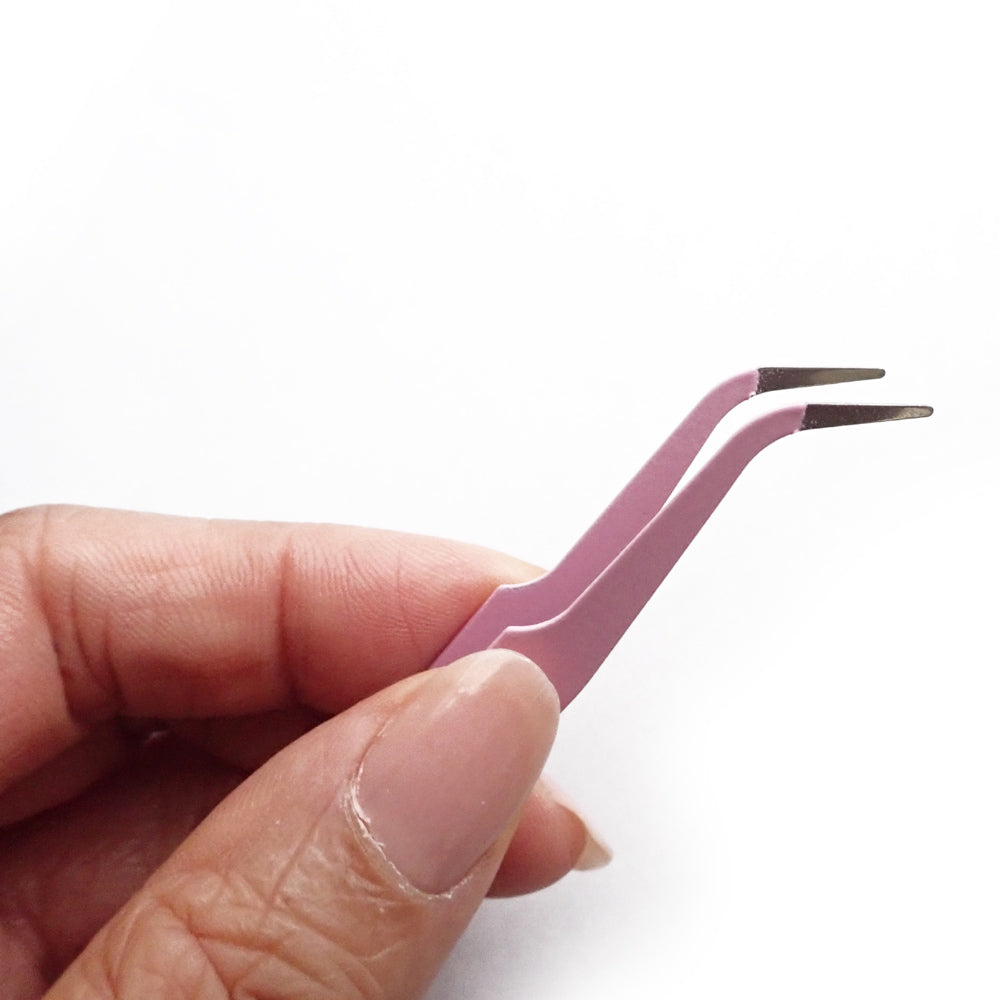 Pink Metal Craft Tweezers, Set of 2