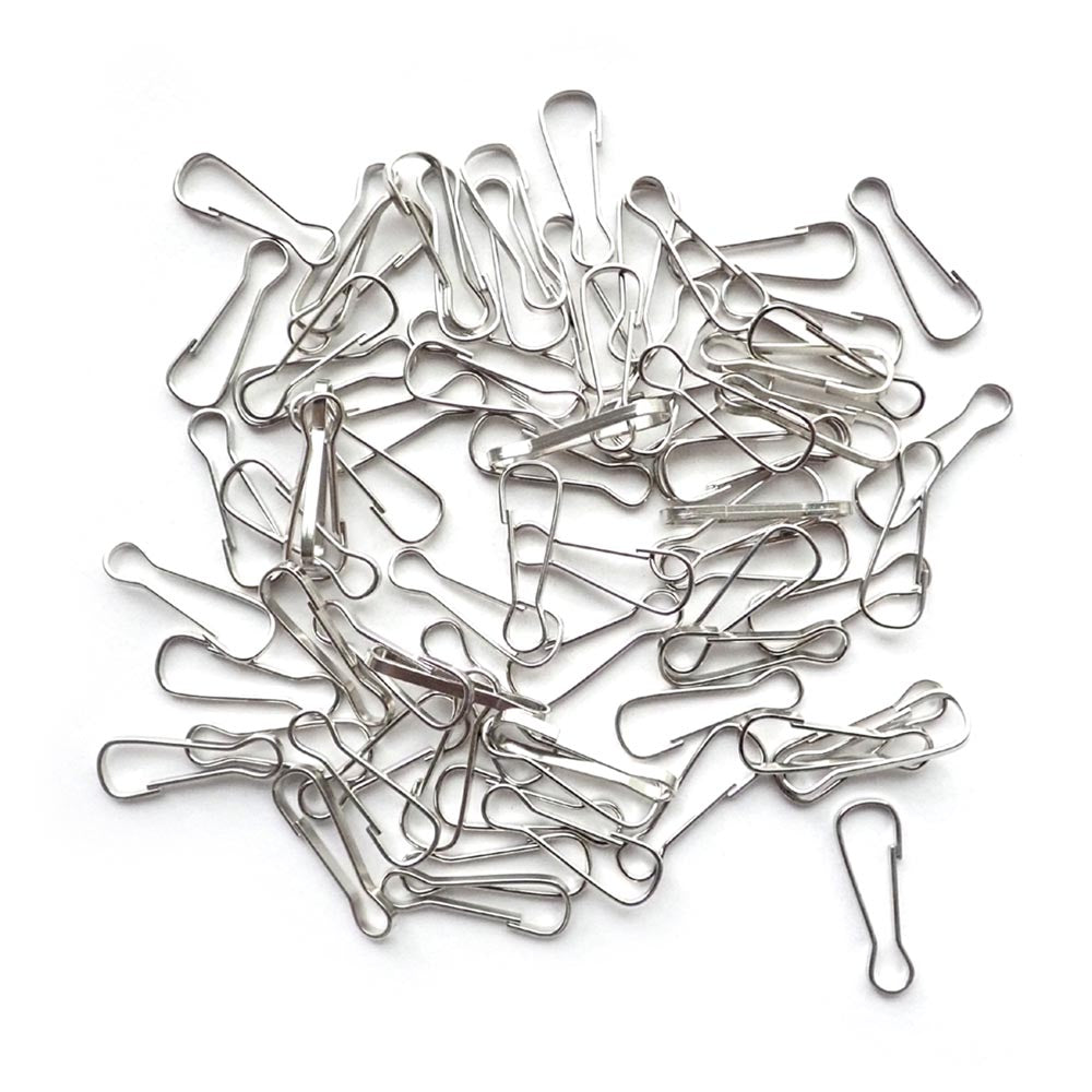 Metal Lanyard Hooks, 23mm (1"), 72 pieces