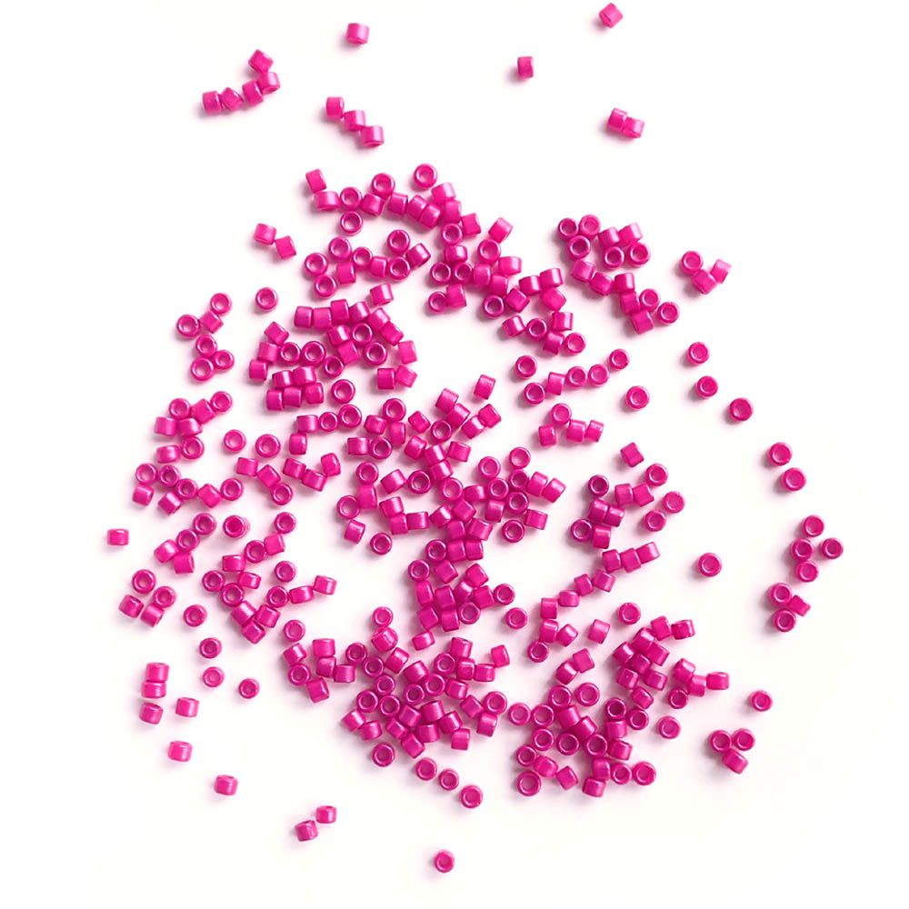 Glass Seed Beads Duo, 2mm, Magenta & Pink, about 750 beads