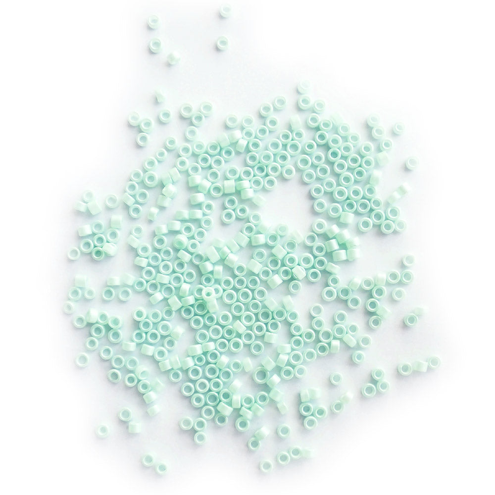 Glass Seed Beads Duo, 2mm, Pastel Blue & Sea Green, about 750 beads