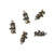 Princess Crown Cat Charm, Antique Bronze Color, 5pcs