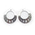 Aztec Design Vintage Style Earring Pendant Findings, Silver Tone Color, 2 charms