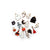 Halloween Enamel Metal Charms, Surprise Mix Random Shapes, 16 charms