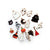 Halloween Enamel Metal Charms, Surprise Mix Random Shapes, 16 charms