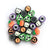 Halloween Theme Polymer Clay Beads, Random Mix, 25 beads