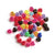 Mix Colors Smiley Face Hearts Plastic Beads, 10mm, 50pcs