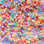Transparent Color Mix Plastic 6mm Cube Alphabet Beads (White Letters), Random Letters, about 600 beads