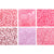 pony beads in 6 shades of pink