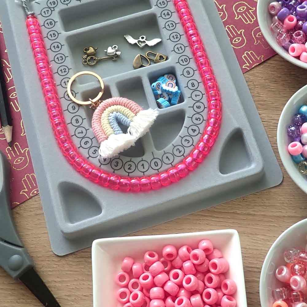 Hot Pink Transparent Plastic Pony Beads 6 x 9mm, 500 beads