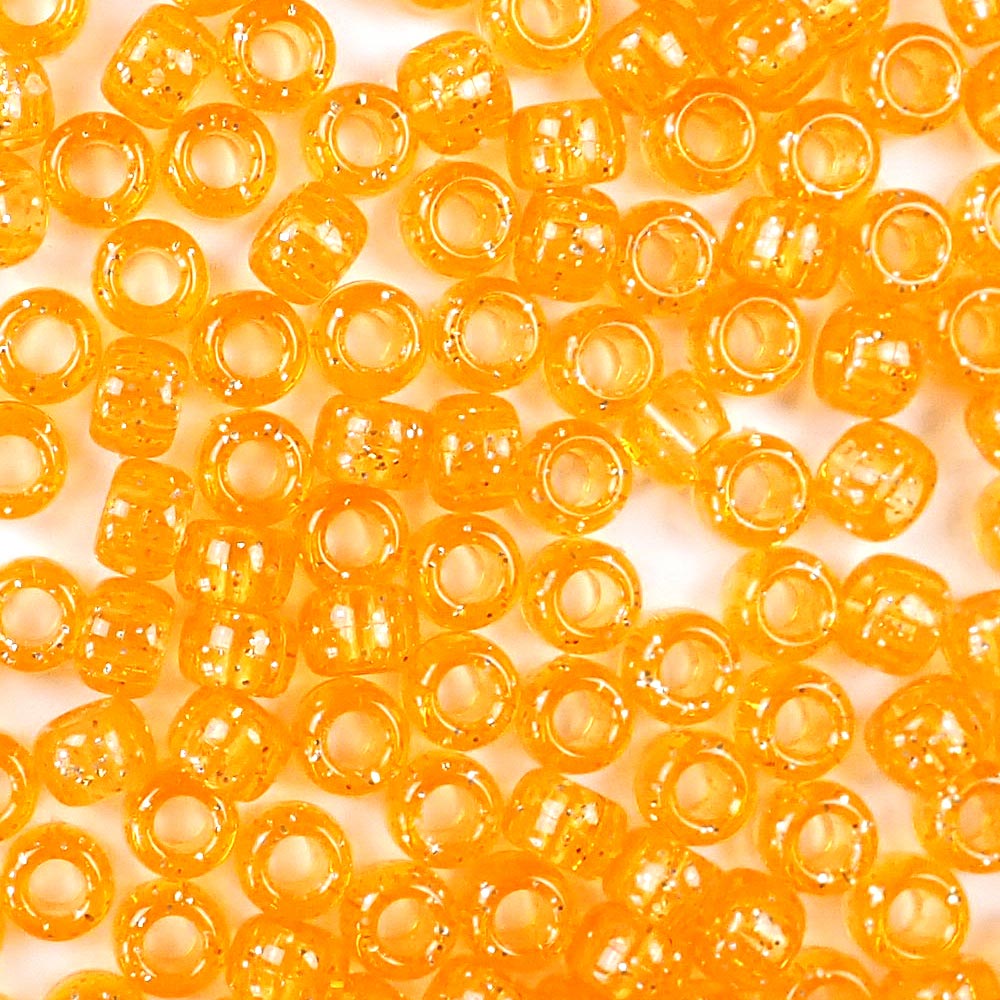 Orange 4 Color Set, 6 x 9mm Pony Beads