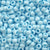 Blue Cloud Opaque Plastic Pony Beads 6 x 9mm, 150 beads