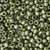 Dark Olive Green Pearl Plastic Pony Beads. Size 6 x 9 mm. Craft Beads. Made in the USA.