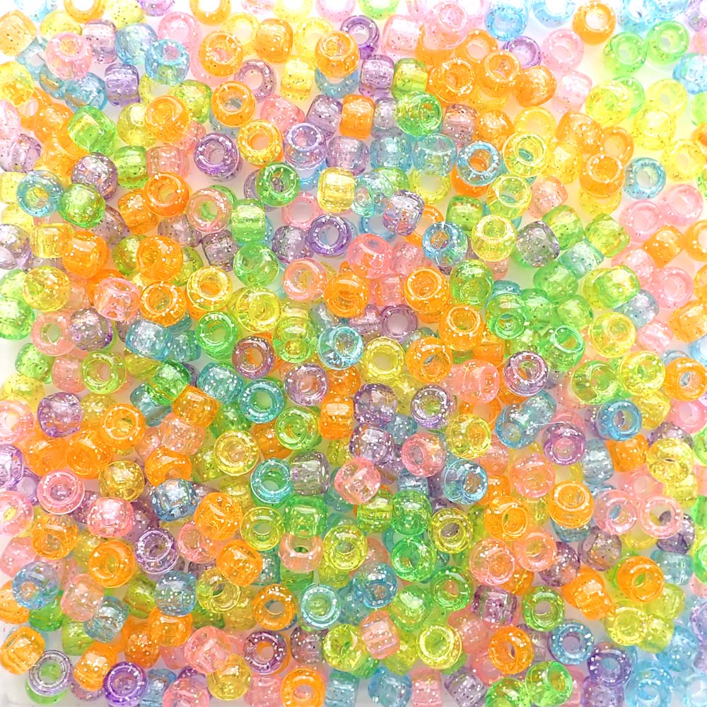 carnival glitter pony beads
