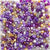 Princess Purple Mix Plastic Pony Beads 6 x 9mm, 1000 beads