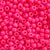 Matte Neon Pink Plastic Pony Beads. Size 6 x 9 mm. Craft Beads.