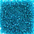Dark Turquoise Transparent Plastic Pony Beads 6 x 9mm, 500 beads