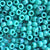 Green Turquoise Plastic Pony Beads. Size 6 x 9 mm. Craft Beads. Made in the USA.
