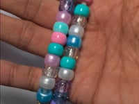 Golden Mermaid Mix Plastic Pony Beads. Size 6 x 9 mm. Craft Beads. Made in the USA.