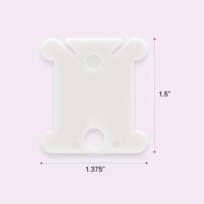 flat plastic bobbin with dimensions