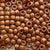 Medium Brown Plastic Pony Beads 6 x 9mm, 500 beads