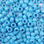 Light Blue Opaque Plastic Pony Beads. Size 6 x 9 mm. Craft Beads. Made in the USA.