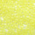 Yellow Glow in Dark Plastic Pony Beads 6 x 9mm, 500 beads