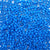 6 x 9mm plastic pony beads in true blue