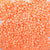 peach opaque 6 x 9mm plastic pony beads in bulk