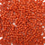 6 x 9mm plastic pony beads in cinnabar red