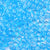 transparent light sapphire blue 6 x 9mm plastic pony beads in bulk