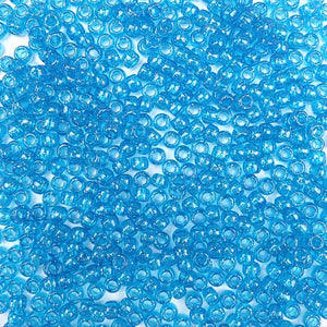 Turquoise Glitter Plastic Pony Beads 6 x 9mm, 500 beads