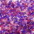 Violet Mix Plastic Pony Beads 6 x 9mm, 1000 beads