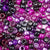 Blackberry Multicolor Mix Plastic Pony Beads 6 x 9mm, 1000 beads