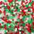 Christmas Multi Color Mix Plastic Pony Beads 6 x 9mm, 1000 beads