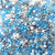 Baby Blue Baby Shower Mix Plastic Pony Beads 6 x 9mm, 1000 beads