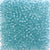 Vintage Light Turquoise Transparent Plastic Pony Beads 6 x 9mm, 500 beads