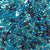 Ocean Blue Turquoise Mix Plastic Pony Beads 6 x 9mm, 1000 beads
