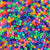 Fun Opaque Multicolor Mix Plastic Pony Beads 6 x 9mm,1000 beads