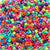 Bright Opaque Multicolor Mix Plastic Pony Beads 6 x 9mm, 1000 beads