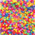 Carnival Opaque Mix Plastic Pony Beads 6 x 9mm, 1000 beads