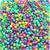 Sweetheart Multicolor Mix Plastic Pony Beads 6 x 9mm, 1000 beads